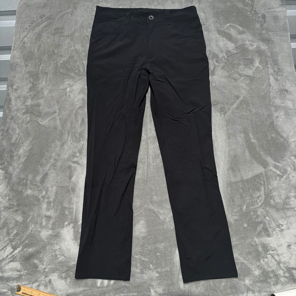 Born Primitive Traverse Pants Mens 34/33 Black Performance Stretch Hiking Nylon
